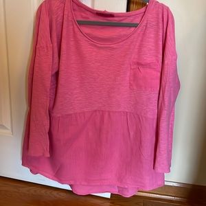 Cut Loose, pink, smock blouse.